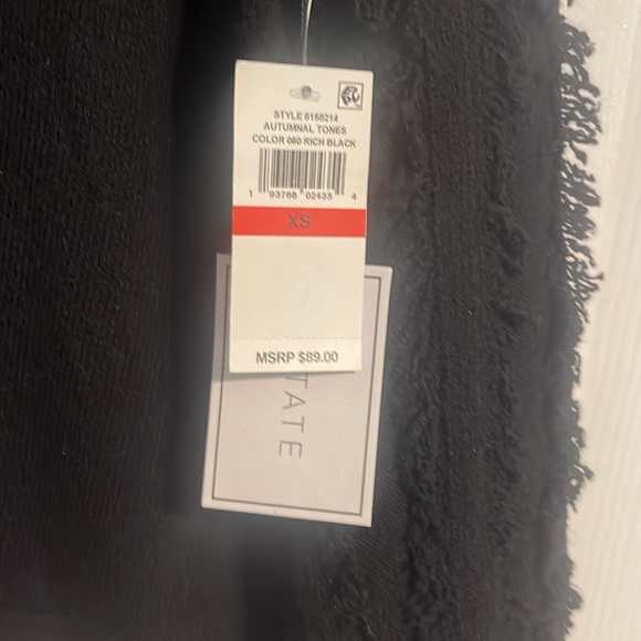 1. State long sleeve black fringe sweater in size XS NWT - Picture 6 of 12